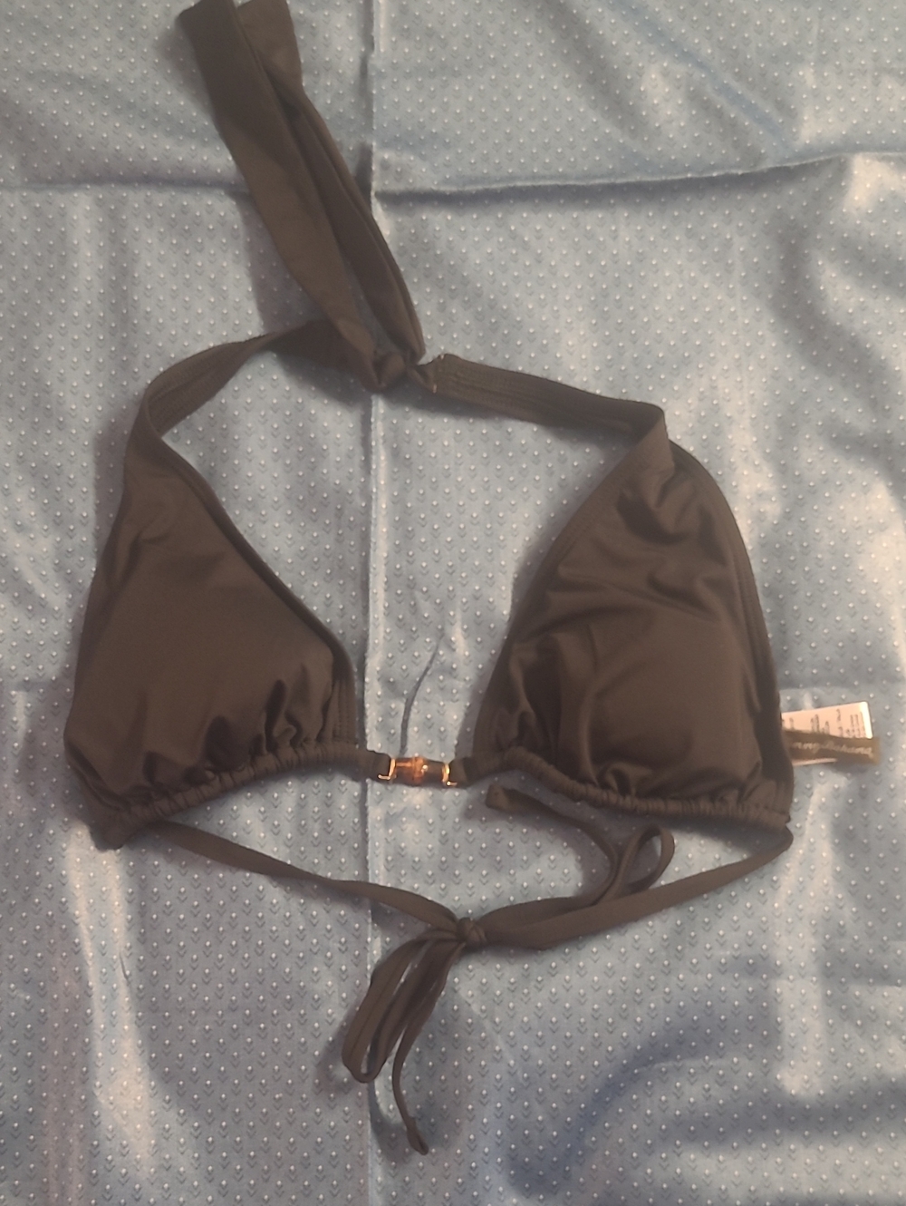 Tommy Bahama Black Triangle Bikini Top